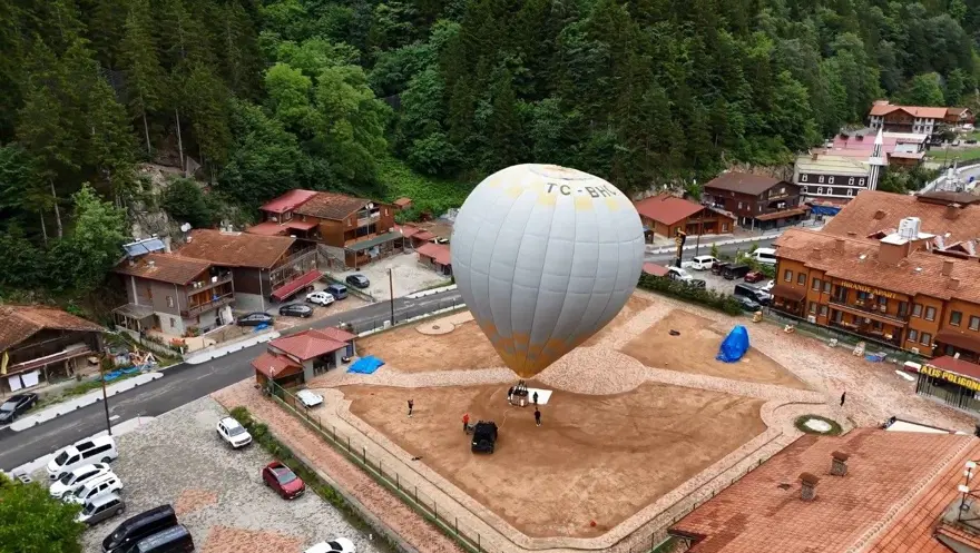 Uzungöl'de bir ilk: Doğa harikası kuş bakışı izlenecek 