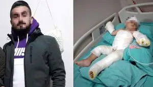Eşi ve oğlunu kolonya dökerek yaktı Eşi ve oğlunu kolonya dökerek yaktı