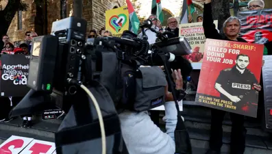 Gazze&#x27;de katledilen gazeteciler İsveç&#x27;te anıldı