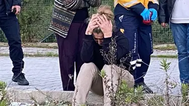 Evinde çıkan yangında son anda kendini dışarı attı: Gözyaşlarını tutamadı