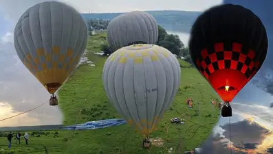 Kapadokya'nın balonları Sırbistan semalarında