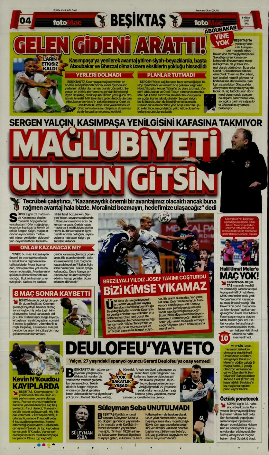 Günün spor manşetleri (6 Nisan 2021) 4