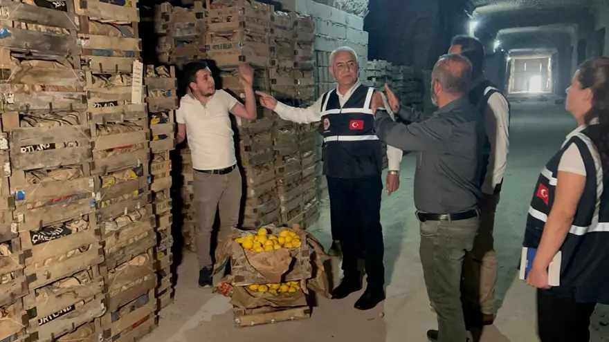 Kapadokya'da yer altındaki limon depolarında denetleme 9 Kapadokya'da yer altındaki limon depolarında denetleme 9