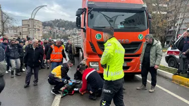 TIR'ın çarptığı yaşlı adam ağır yaralandı