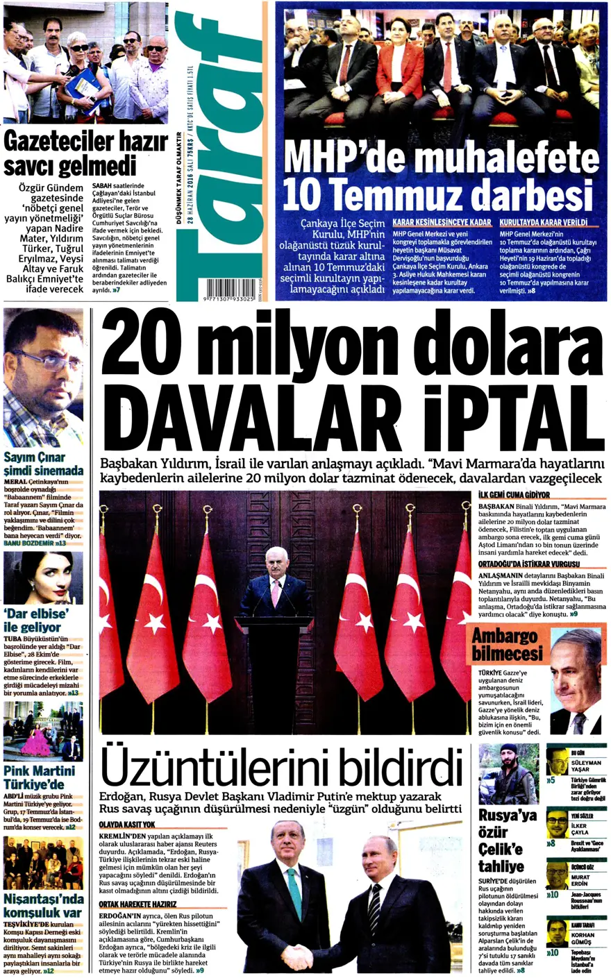 Gazete manşetleri (28.06.2016) 17