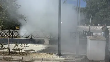 İlaçlama faaliyeti yangın sanıldı