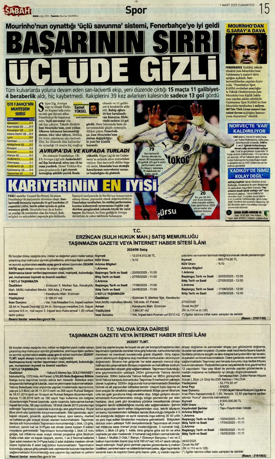 "Galatasaray Brezilyalı kaleciyle anlaştı" (1 Mart 2025 spor manşetleri) 5
