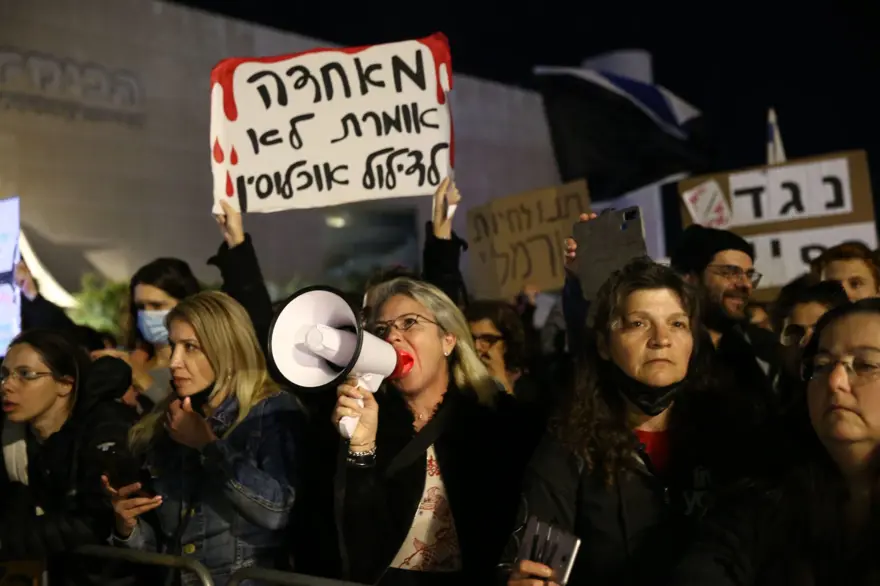 İsrail'de “Aşıya hayır” protestoları 16