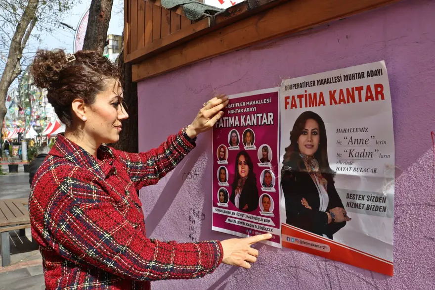 Kadın muhtar adayı 8 azasını da kadınlardan seçti: 4 erkek adayakarşı yarışacak 2