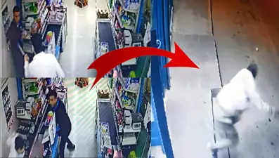 Yer Adana: Kasiyer, bıçaklı soyguncuyu satırla engelledi