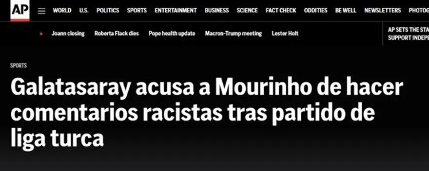 Maymun söylemi dünya basınında: "Mourinho'nun başı dertte, Galatasaray dava açacak" 5