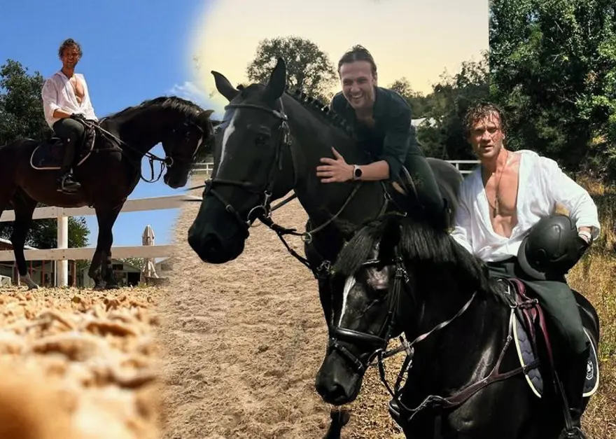 Aras Bulut İynemli'den atıyla yeni pozlar 