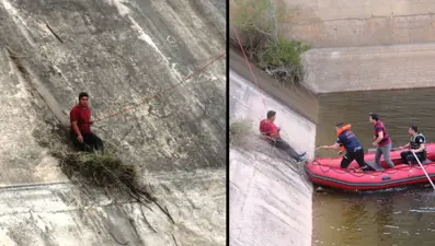 Duvar kenarındaki otlar sayesinde hayata tutundu (Arkadaşı yaşamını yitirdi)