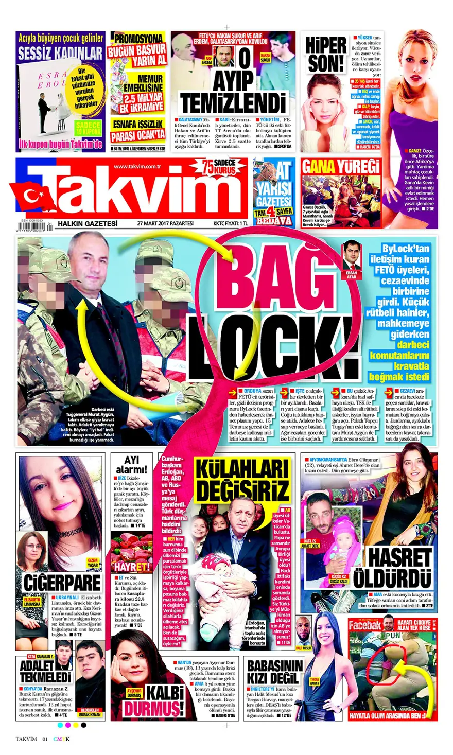 Günün gazete manşetleri - 27 Mart 2017 6