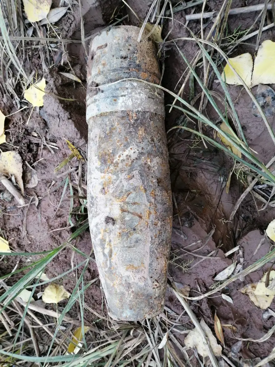 Kızılırmak kenarında patlamamış top mermisi bulundu 4