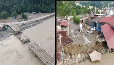 Son yılların en büyük sel felaketini yaşayan Ayancık: Sadece havadan ulaşılabiliyor