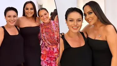 Ezgi Mola ve Gupse Özay'dan Ebru Gündeş'e kulis ziyareti