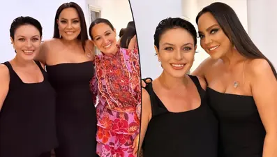 Ezgi Mola ve Gupse Özay'dan Ebru Gündeş'e kulis ziyareti