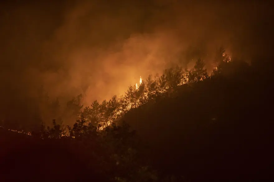 Marmaris'te orman yangını: Alevlerle mücadelede 2. gün 66 Marmaris'te orman yangını: Alevlerle mücadelede 2. gün 66