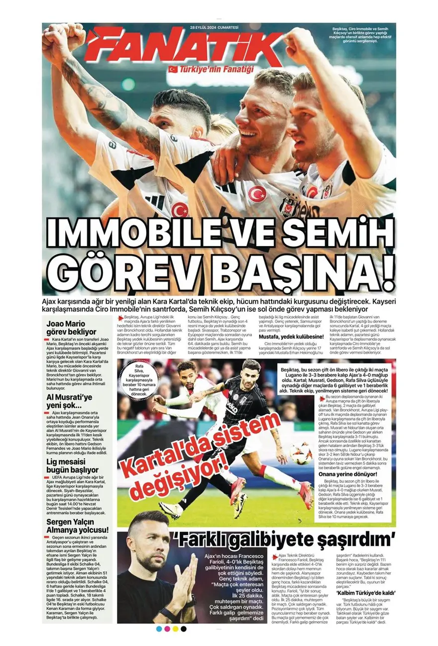"Ziyech'in üstü çizildi" (28 Eylül 2024 spor manşetleri) 5 "Ziyech'in üstü çizildi" (28 Eylül 2024 spor manşetleri) 5
