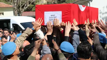 Siirt'te şehit olan uzman onbaşıya veda