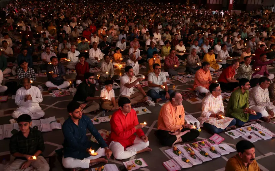 Hindistan'da Diwali Festivali kutlandı: 2,6 milyon gaz lambasıyla rekor kırıldı 1