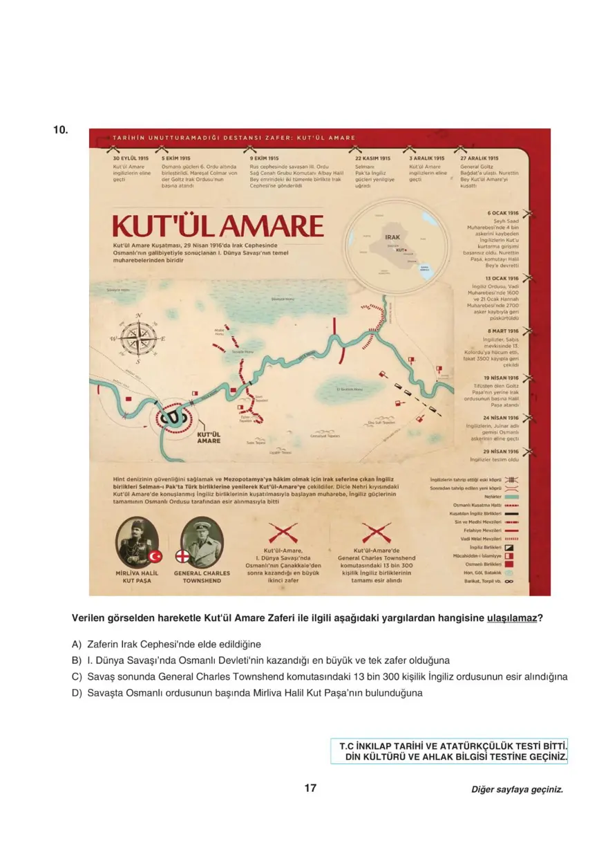 Uğur Okulları LGS-1 sözel deneme sınavı 15