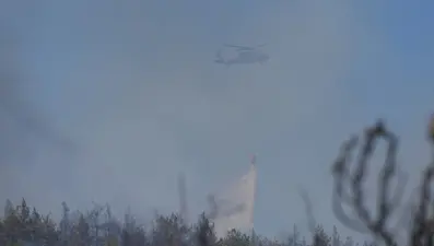 Ankara'da orman yangını: Duman gökyüzünü kapladı