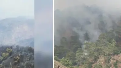 Göcek'te son durum (Yangın yeniden yayılmaya başladı)