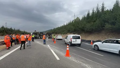 Kapanan Anadolu Otoyolu'nun İstanbul yönü açıldı