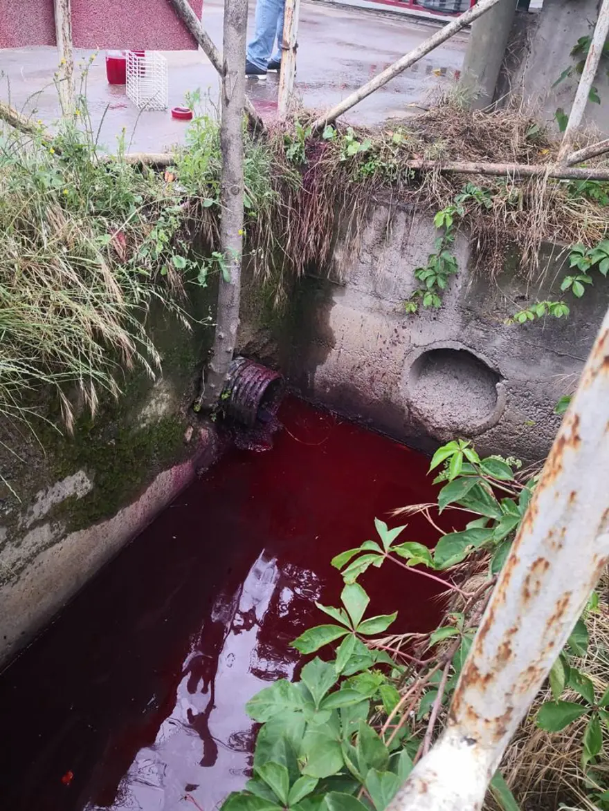 Kocaeli'de Kilez Deresi'ni atık su ile kırmızıya boyayan firmaya ceza 3