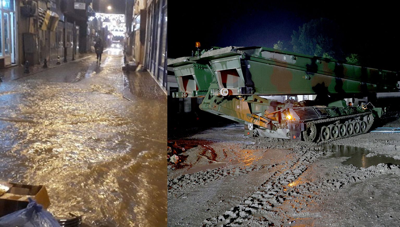 Kastamonu’da yeniden sağanak: Seyyar askeri köprü, sel ihtimaline karşı kaldırıldı
