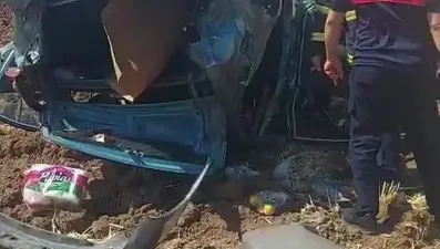 Merzifon'da korkutan kaza: 3 yaralı