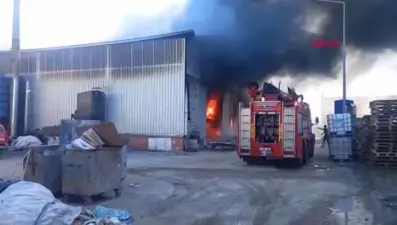 Antalya'da fabrika yangını