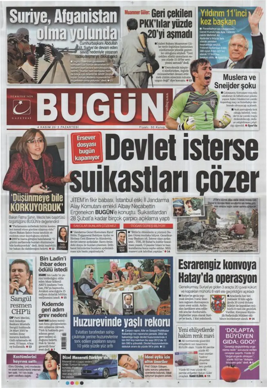 4 Kasım 2013 gazete manşetleri 5