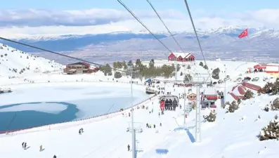 Dinlenmeden pisti tamamlanamayan kayak merkezi: Ergan