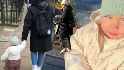 Aslı Enver ile kızı Elay'dan Londra pozları: Küçük gezgin