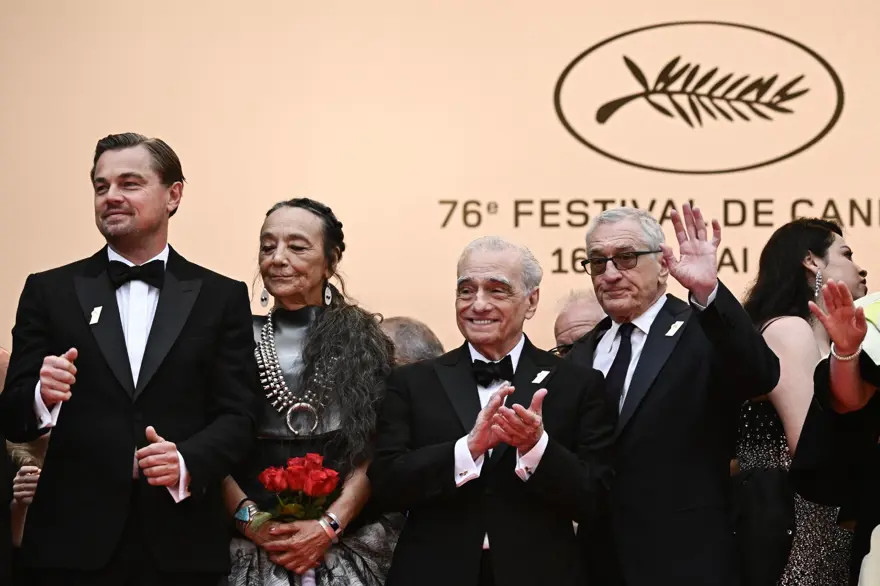 Leonardo DiCaprio'nun yeni filmi"Killers of the Flower Moon" Cannes'da 9 dakika boyunca alkışlandı Leonardo DiCaprio'nun yeni filmi"Killers of the Flower Moon" Cannes'da 9 dakika boyunca alkışlandı