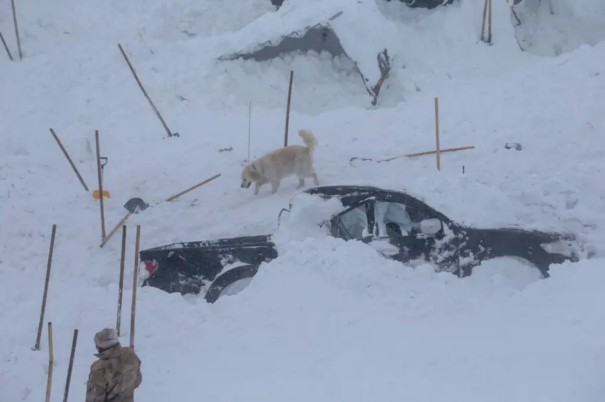 Van'da çığ felaketinin olduğu bölgeden fotoğraflar 12