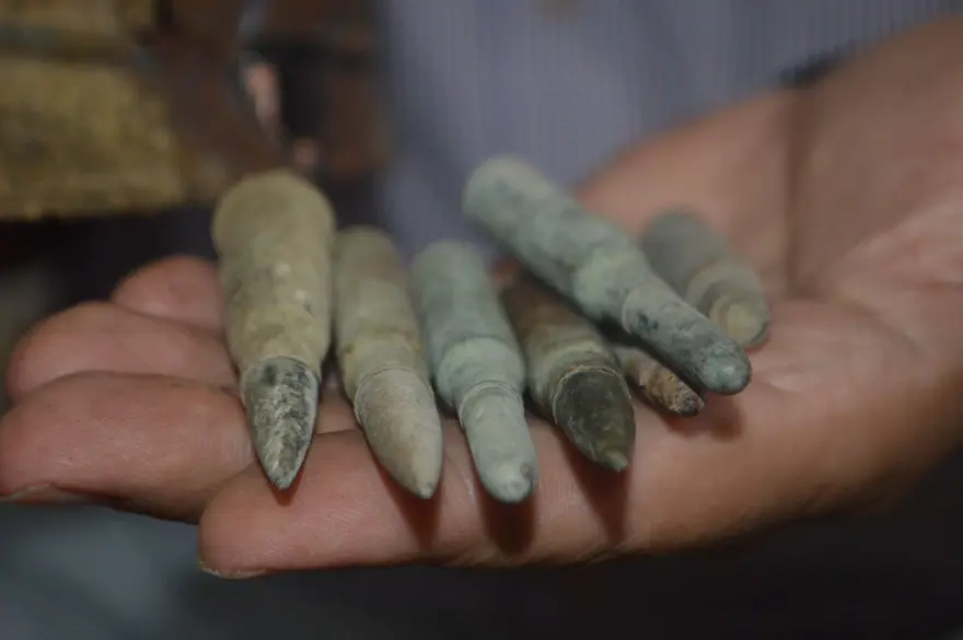 'Büyük Taarruz' alanında 100 yıllık miğfer ve mermiler bulundu 9