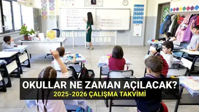 Okullar yaz tatilinden sonra hangi gün açılacak? 2025-26 ilkokul, ortaokul ve lisede ilk ara tatil ne zaman? MEB akademik takvimi