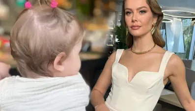 Burcu Biricik'in kızı Luna 1 yaşında: Benim büyük üçkağıtçım