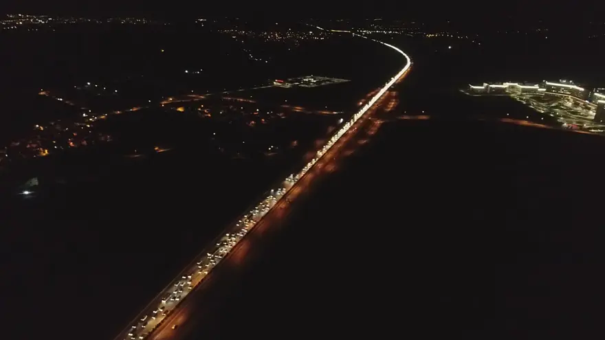 Bayram dönüşü trafik yoğunluğu 7