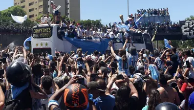 Arjantin Milli Takımı'nın zafer turu yarım kaldı