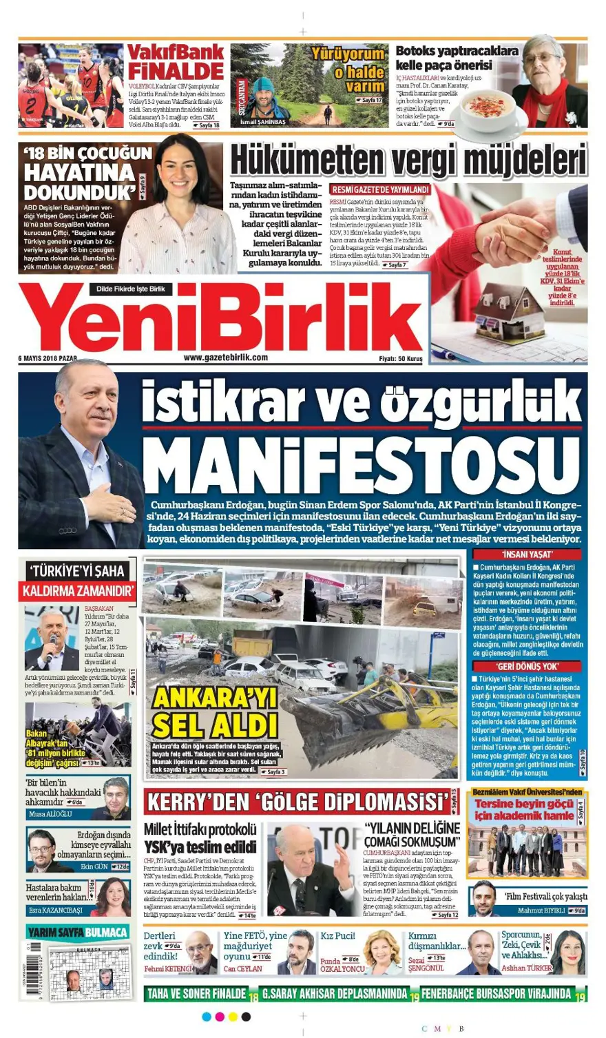 Günün gazete manşetleri - 6 Mayıs 2018 14
