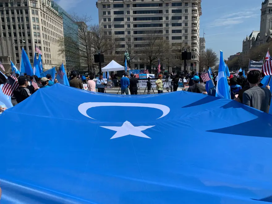 Washington'da Sincan Uygur protestosu 3