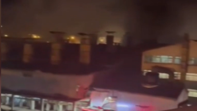 ÇAYKUR Ardeşen Çay Fabrikasında yangın