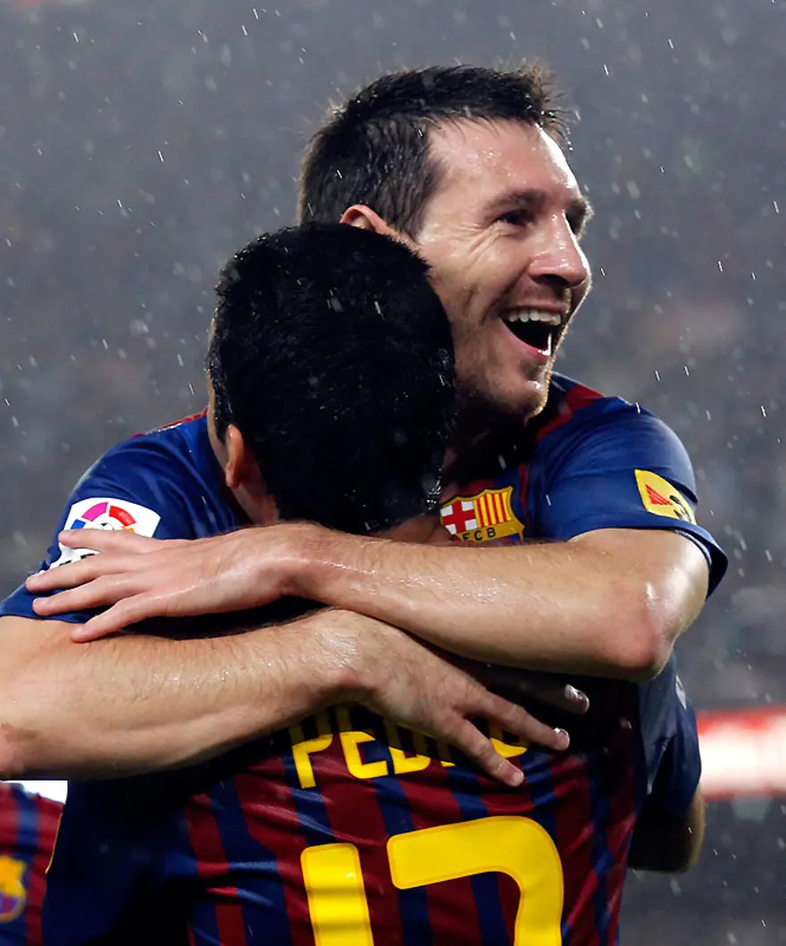 Barcelona Lionel Messi ile coştu Barcelona Lionel Messi ile coştu