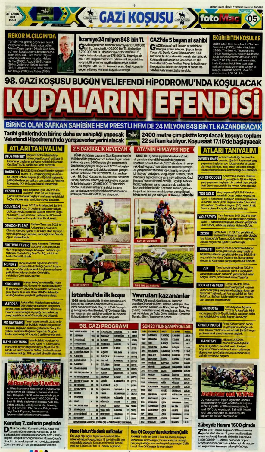 "Avusturya'ya farklı 11" (30 Haziran 2024 spor manşetleri) 12
