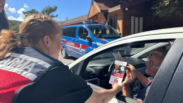 Jandarma kadına şiddete dikkat çekti